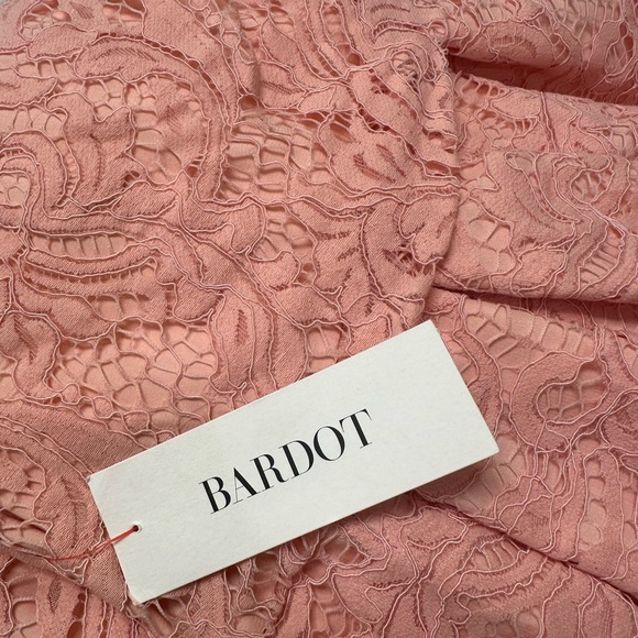 BARDOT Krina Pleated Mini Dress - Baby Pink, Size L, NWT - Picture 6 of 7